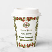 Schattigee Herfst Foliage Autumn Berry Sweet Vrijg Papieren Bekers (Achterkant)