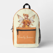 Schattigee Herfst Forest Fairy Girly Gepersonalise Bedrukte Rugzak (Voorkant)