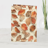 Schattigee Herfst Funny Eekhoorn Thanksgiving Kaar Bedankkaart (Achterkant)