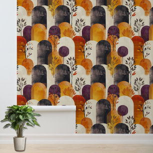 Schattigee Herfst Geometrische Patroon Wallpaper Behang