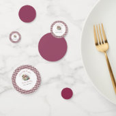 Schattigee Herfst Groen & Plum Pompoen Thema Baby  Confetti (Groep)