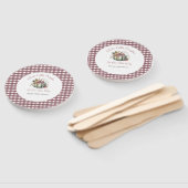 Schattigee Herfst Groen & Plum Pompoen Thema Baby  Handwaaier (Niet-gemonteerd)