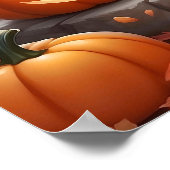 Schattigee Herfst Halloween Kittens Kostuums Pompo Poster (Hoek)