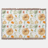 Schattigee Herfst herfst pompoen bladeren Thanksgi Deken (Voorkant)