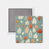 Schattigee herfst-/herfstbladeren magneet (Voorkant / Achterkant)