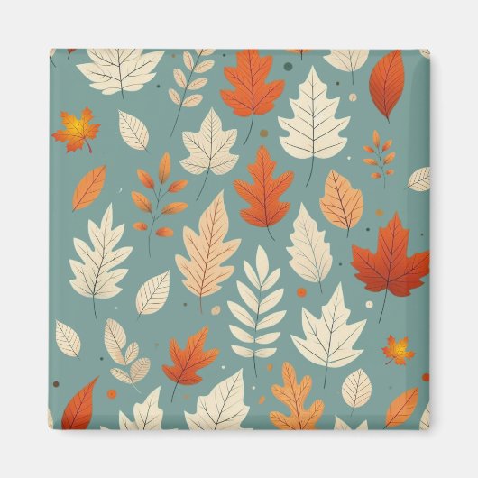 Schattigee herfst-/herfstbladeren magneet (Voorkant)