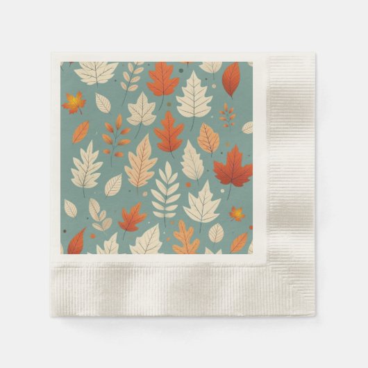 Schattigee herfst-/herfstbladeren servet (Voorkant)