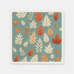 Schattigee herfst-/herfstbladeren servet