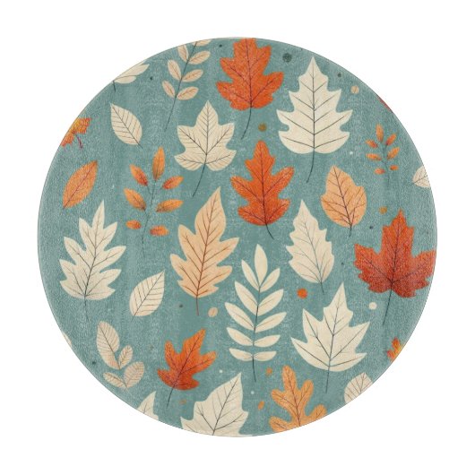 Schattigee herfst-/herfstbladeren snijplank (Voorkant)