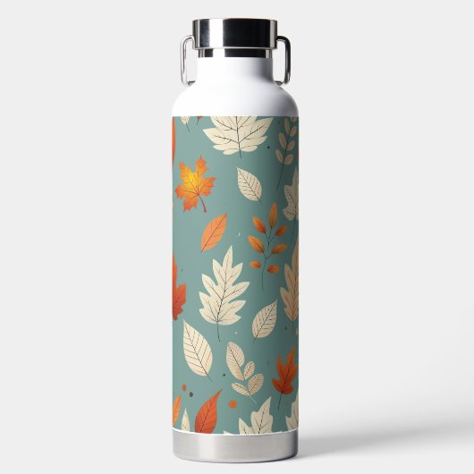Schattigee herfst-/herfstbladeren waterfles (Voorkant)