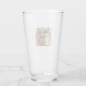 Schattigee Herfst Highland Koe Ghost Halloween Glas (Achterkant)