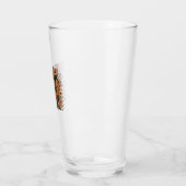 Schattigee Herfst Highland Koe Ghost Halloween Glas (Links)