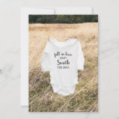 Schattigee Herfst in liefde herfst foto zwangersch Aankondiging (Voorkant)