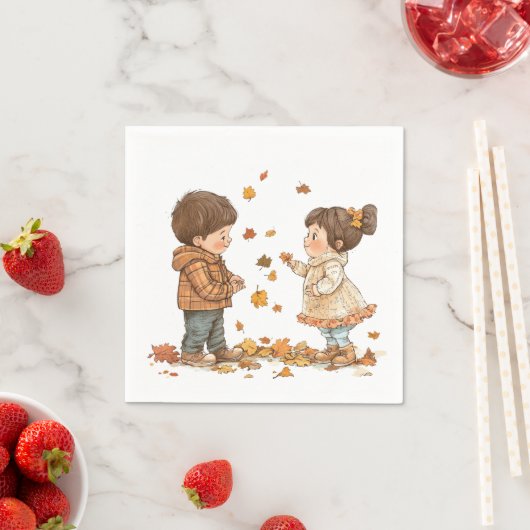 Schattigee Herfst Kinder Servet (Insitu)