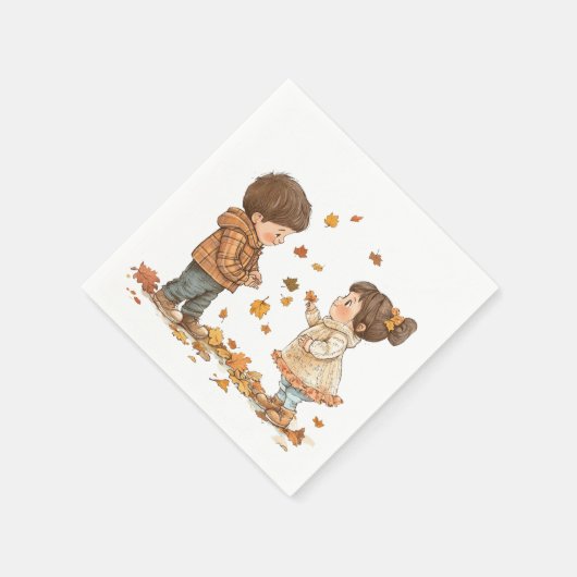 Schattigee Herfst Kinder Servet (Hoek)