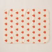 Schattigee Herfst Maple Leaf Pattern Kawaii Sherpa Deken (Voorkant (horizontaal))