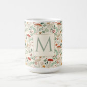 Schattigee Herfst Paddenstoelen en bladeren Illust Koffiemok (Center)