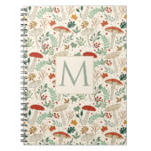 Schattigee Herfst Paddenstoelen en bladeren Illust Notitieboek (Voorkant)