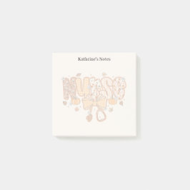 Schattigee Herfst Patchwork Verpleegkundige Medisc Post-it® Notes