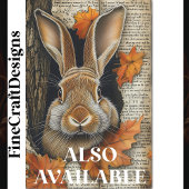 Schattigee Herfst Peeking Rabbit Ephemera BK6 Deco Tissuepapier