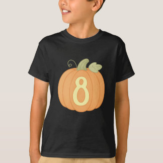 Schattigee Herfst pompoen 8e verjaardag | Hallowee T-shirt