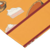 Schattigee Herfst Pompoen Pies Patroon Happy Thank Tafelkleed (Gekanteld)