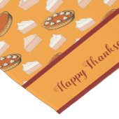 Schattigee Herfst Pompoen Pies Patroon Thanksgivin Korte Tafelloper (Hoek)