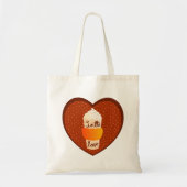 Schattigee Herfst Pompoen Spice Latte Love Wit Tote Bag (Voorkant)