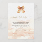 Schattigee Herfst Pompoenen Bow Baby shower Informatiekaartje (Voorkant)