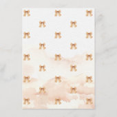 Schattigee Herfst Pompoenen Bow Baby shower Informatiekaartje (Achterkant)