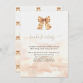 Schattigee Herfst Pompoenen Bow Baby shower Informatiekaartje (Voorkant / Achterkant)