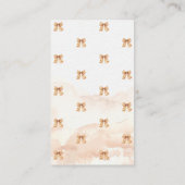 Schattigee Herfst Pompoenen Bow Baby shower Informatiekaartje (Achterkant)