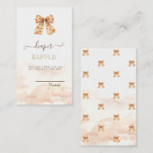 Schattigee Herfst Pompoenen Bow Baby shower Informatiekaartje (Voorkant / Achterkant)