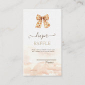 Schattigee Herfst Pompoenen Bow Baby shower Informatiekaartje (Voorkant)