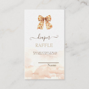 Schattigee Herfst Pompoenen Bow Baby shower Informatiekaartje