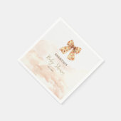 Schattigee Herfst Pompoenen Bow Baby shower Servet (Hoek)