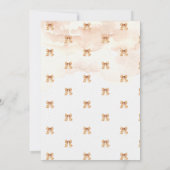 Schattigee Herfst Pompoenen Bow Boo Baby shower Kaart (Achterkant)