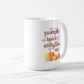 Schattigee Herfst Quote Pumpkin Spice en alles moo Koffiemok (Voorkant rechts)
