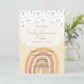 Schattigee Herfst Regenboog Pastel Kleuren Patroon Kaart (Staand voorkant)