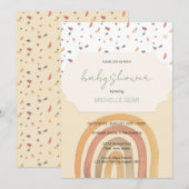 Schattigee Herfst Regenboog Pastel Kleuren Patroon Kaart (Voorkant / Achterkant)