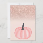 Schattigee herfst roos gouden kleine pompoen 1e ve kaart (Achterkant)