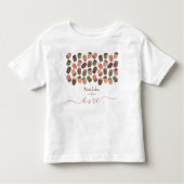 Schattigee Herfst Roze Acorns meisje eerste verjaa Kinder Shirts (Voorkant)