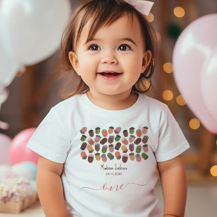 Schattigee Herfst Roze Acorns meisje eerste verjaa Kinder Shirts