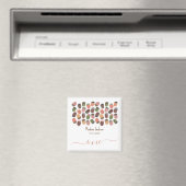 Schattigee Herfst Roze Acorns meisje eerste verjaa Magneet (Insitu (Vaatwasser))