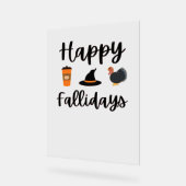 Schattigee Herfst seizoen Happy Falholidays Thanks Acryl Bord (Hoek)