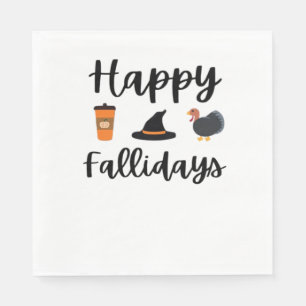 Schattigee Herfst seizoen Happy Falholidays Thanks Servet