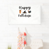 Schattigee Herfst seizoen Happy Falholidays Thanks Spandoek (Insitu)