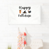Schattigee Herfst seizoen Happy Falholidays Thanks Spandoek (Insitu)