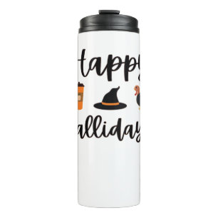 Schattigee Herfst seizoen Happy Falholidays Thanks Thermosbeker