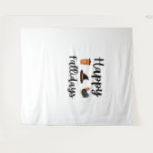 Schattigee Herfst seizoen Happy Falholidays Thanks Wandkleed (Voorkant (horizontaal))